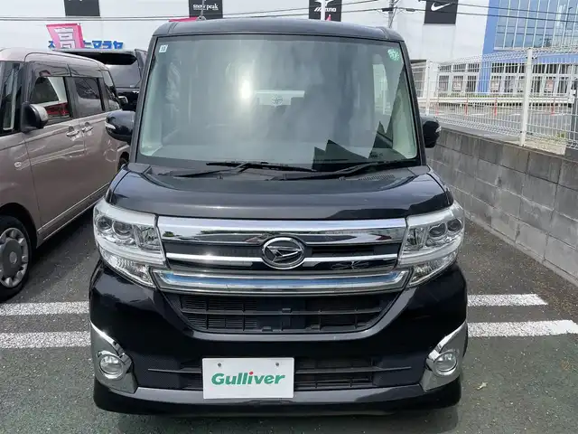 ダイハツ タント カスタム RS 埼玉県 2015(平27)年 8万km ブラックマイカ ワンオーナー/外部検査済み/純正ナビゲーション/CD/DVD/Bluetooth/フルセグTV/バックカメラ/両側電動スライドドア/LEDヘッドライト/純正15インチアルミホイール/アイドリングストップ/スリップコントロール/フロアマット/ドアバイザー/スマートキー/スペアキー/新車保証書/取扱説明書