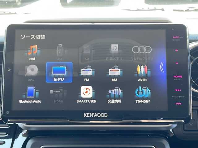 スズキ スペーシア カスタム HYBRID XS ターボ 茨城県 2020(令2)年 7.6万km ピュアホワイトパール/ブラック2トーン 社外SDナビ＆地デジTV【MDV-M907HDF】/(地デジTV・CD・DVD・BT・ラジオ再生)/社外ドライブレコーダー（フロント・リヤ）/社外ETC/被害軽減システム/プッシュスタート/バックカメラ（全方位）/ヘッドアップディスプレー/アイドリングストップ/サイドエアバック/両側パワースライドドア