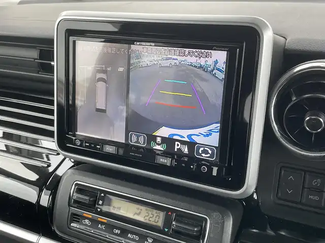 スズキ スペーシア カスタム HYBRID GS 長崎県 2018(平30)年 9.8万km ブルーイッシュブラックパール3 (株)IDOMが運営する【じしゃロン長崎店】の自社ローン専用車両になりますこちらは現金またはオートローンご利用時の価格です。自社ローンご希望の方は別途その旨お申付け下さい/ヘッドアップディスプレイ　/シートヒーター　/衝突被害軽減ブレーキ　/レーンアシスト　/全方位モニター　/左パワースライドドア　/コーナーセンサー　/ＬＥＤヘッドライト　/オートライト　/ＥＴＣ　/電格ミラー
