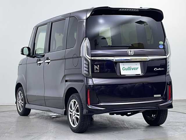 ホンダ Ｎ ＢＯＸ カスタム G EX ホンダセンシング 道央・札幌 2017(平29)年 3.9万km プレミアムベルベットパープル・パール ・４WD/ホンダセンシング/・衝突被害軽減ブレーキ/・アダプティブクルーズコントロール/・LKAS〈車線維持支援システム〉/・純正ナビ（VXM-174VFXi）/・Bluetooth/CD/DVD//・SD/USB/ワンセグTV/・バックカメラ/・片側パワースライドドア/・前席シートヒーター/・LEDヘッドライト/オートライト/・オートハイビーム/・スマートキー/プッシュスタート/・横滑り防止装置/盗難防止装置/・ビルトインETC