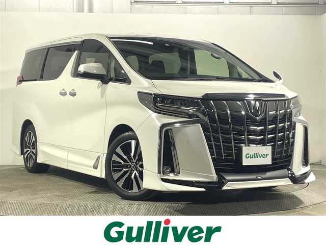 トヨタ アルファード S Cパッケージ 大阪府 2020(令2)年 2.3万km ホワイトパールクリスタルシャイン ＴＲＤエアロ　黒革シート　ＡＬＰＩＮＥナビＴＶ　後席モニター　三眼ＬＥＤ　パワーシート／ヒーター／エアコン　ステアリングヒーター　電動リアゲート　衝突軽減　レーダーＣ　クリアランスソナー　前後ドラレコ
