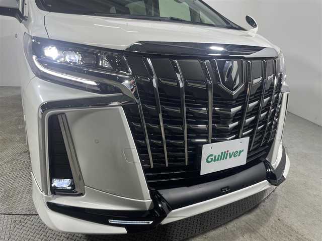 トヨタ アルファード S Cパッケージ 大阪府 2020(令2)年 2.3万km ホワイトパールクリスタルシャイン ＴＲＤエアロ　黒革シート　ＡＬＰＩＮＥナビＴＶ　後席モニター　三眼ＬＥＤ　パワーシート／ヒーター／エアコン　ステアリングヒーター　電動リアゲート　衝突軽減　レーダーＣ　クリアランスソナー　前後ドラレコ