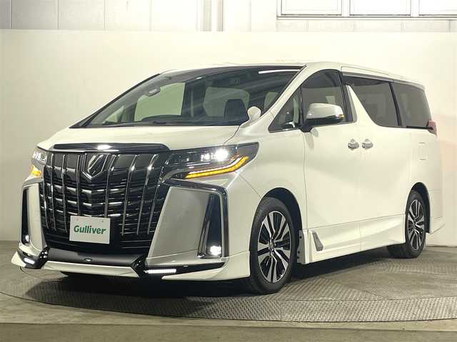 トヨタ アルファード S Cパッケージ 大阪府 2020(令2)年 2.3万km ホワイトパールクリスタルシャイン ＴＲＤエアロ　黒革シート　ＡＬＰＩＮＥナビＴＶ　後席モニター　三眼ＬＥＤ　パワーシート／ヒーター／エアコン　ステアリングヒーター　電動リアゲート　衝突軽減　レーダーＣ　クリアランスソナー　前後ドラレコ