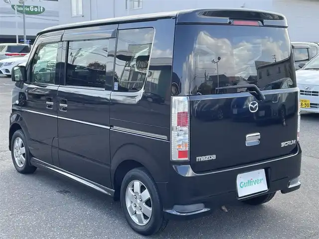 マツダ スクラム ワゴン PZターボ 道央・札幌 2012(平24)年 5.1万km ブルーイッシュブラックパール3 登録時走行距離50165km/　４　W　D　/寒冷地仕様/ターボ/社外オーディオ（CD/AM)/ドアバイザー/ETC/片側パワースライドドア/スペアキー×１/純正フロアゴムマット/シートヒーター（運転席）/盗難防止装置/フォグランプ/電動格納ミラー/バニティミラー/オーバーヘッドコンソール/積込冬タイヤ/（社外AW/155/70/R13/12年製/溝4ｍｍ）