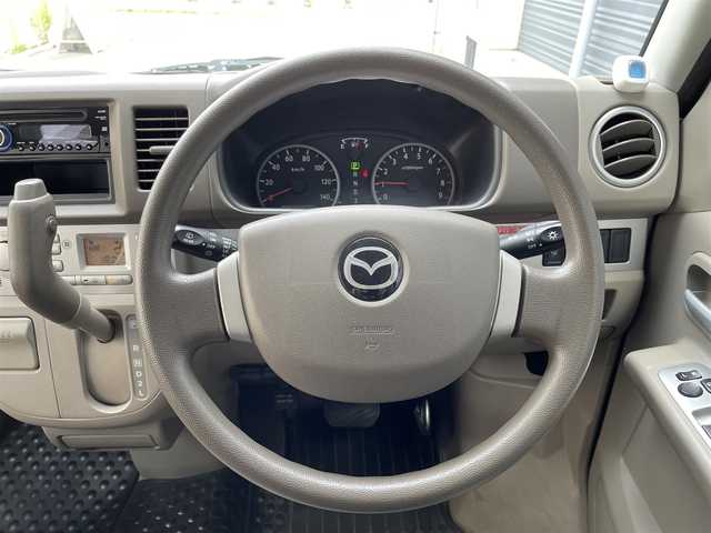 マツダ スクラム ワゴン PZターボ 道央・札幌 2012(平24)年 5.1万km ブルーイッシュブラックパール3 登録時走行距離50165km/　４　W　D　/寒冷地仕様/ターボ/社外オーディオ（CD/AM)/ドアバイザー/ETC/片側パワースライドドア/スペアキー×１/純正フロアゴムマット/シートヒーター（運転席）/盗難防止装置/フォグランプ/電動格納ミラー/バニティミラー/オーバーヘッドコンソール/積込冬タイヤ/（社外AW/155/70/R13/12年製/溝4ｍｍ）