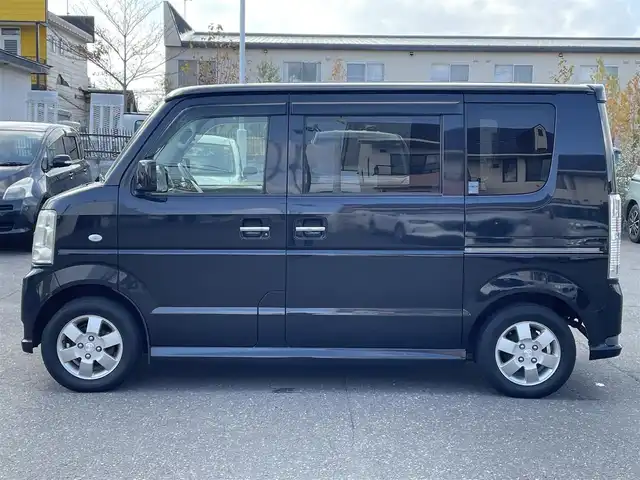 マツダ スクラム ワゴン PZターボ 道央・札幌 2012(平24)年 5.1万km ブルーイッシュブラックパール3 登録時走行距離50165km/　４　W　D　/寒冷地仕様/ターボ/社外オーディオ（CD/AM)/ドアバイザー/ETC/片側パワースライドドア/スペアキー×１/純正フロアゴムマット/シートヒーター（運転席）/盗難防止装置/フォグランプ/電動格納ミラー/バニティミラー/オーバーヘッドコンソール/積込冬タイヤ/（社外AW/155/70/R13/12年製/溝4ｍｍ）