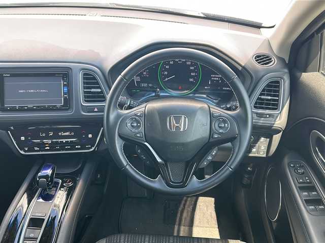 ホンダ ヴェゼル ハイブリッド Z ホンダセンシング 三重県 2017(平29)年 2.9万km モルフォブルーP 純正ナビ/バックカメラ/前席シートヒーター/クルーズコントロール/ＬＥＤヘッドライト/前後ドライブレコーダー/スペアキー/ハーフレザー/純正フロアマット/ＵＳＢ給電/革巻きハンドル/電動格納ミラー/禁煙