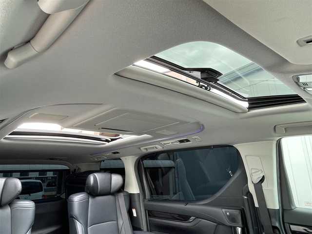 トヨタ アルファード S Cパッケージ 滋賀県 2019(平31)年 9.8万km ブラック モデリスタエアロ/フリップダウンモニター/サンルーフ/JBLプレミアムサウンド/WORK20インチAW/両側パワースライドドア/純正9インチナビ/（AM/FM/フルセグ/CD/DVD/Bluetooth/USB/VTR/AUX）/ETC2.0/アラウンドビューモニター/バックカメラ/トヨタセーフティセンス/・踏み間違い防止アシスト/・衝突軽減ブレーキ/・レーンキープアシスト/・車間自動制御システム/・コーナーセンサー/・クルーズコントロール/・標識検知機能/運転席・助手席シートヒーター/運転席・助手席シートベンチレーション/パワーシート/オットマン/電動格納ミラー/デジタルインナーミラー/電子パーキング/ブレーキホールド/革巻きステアリング/ステアリングスイッチ/オートライト/LEDヘッドライト/フロントフォグ/フルオートエアコン/USB端子/プッシュスタート/スマートキー/純正フロアマット