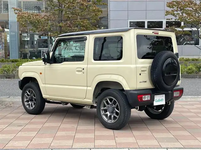 スズキ ジムニー XC 福島県 2021(令3)年 3.7万km シフォンアイボリーメタリックブラック2トーンルーフ 純正ナビゲーション/型番：SKX-S805/【CD/DVD/SD/USB/BT/TV】/バックカメラ/ビルトインETC2.0/前席シートヒーター/デュアルセンサーブレーキサポート/車線逸脱警報/クルーズコントロール/ステアリングリモコン/LEDオートライト/純正フロアマット/純正ドアバイザー