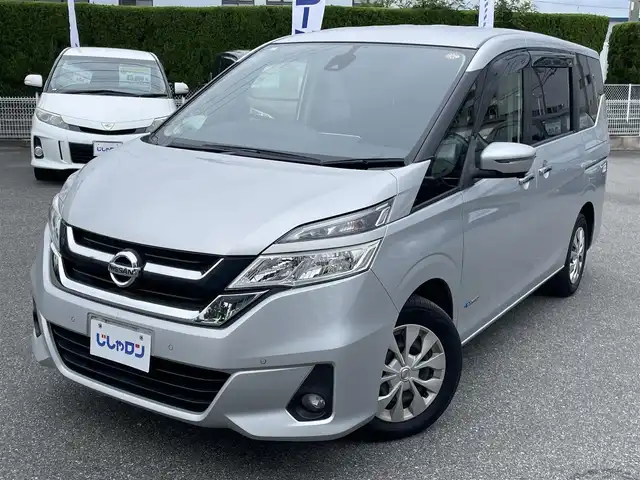 日産 セレナ X 山梨県 2017(平29)年 10.8万km ブリリアントシルバー (株)IDOMが運営する【じしゃロン甲府店】の自社ローン専用車両になります。/こちらは現金またはオートローンご利用時の価格です。自社ローンご希望の方は別途その旨お申付け下さい/純正メモリーナビ/（フルセグTV/CD/DVD/Blu-ray/BTオーディオ）/アラウンドビューモニター/エマージェンシーブレーキ/セキュリティ＆セーフティパック/両側パワースライドドア/クルーズコントロール/ETC/インテリジェントキー/保証書・取説・ナビ説