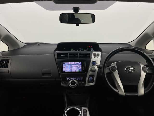 トヨタ プリウス α G 新潟県 2013(平25)年 10.4万km グレーメタリック 社外ナビ/　　フルセグ/CD/DVD/SD/バックカメラ/クルーズコントロール/LEDオートライト/ステアリングスイッチ/スマートキー/ETC