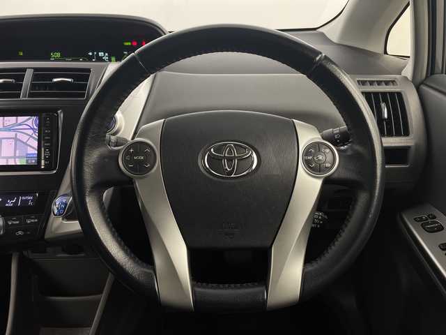 トヨタ プリウス α G 新潟県 2013(平25)年 10.4万km グレーメタリック 社外ナビ/　　フルセグ/CD/DVD/SD/バックカメラ/クルーズコントロール/LEDオートライト/ステアリングスイッチ/スマートキー/ETC