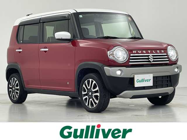 スズキ ハスラー J 愛知県 2019(平31)年 2.8万km フェニックスレッドパール/ホワイト2トーンルーフ 純正ナビ/・フルセグ/・Ｂｌｕｅｔｏｏｔｈ/・ＣＤ/ＤＶＤ/シートヒーター/前方ドライブレコーダー/ＥＴＣ/衝突軽減/レーンキープアシスト/オートライト/スマートキー/純正アルミホイール/ハンドルカバー