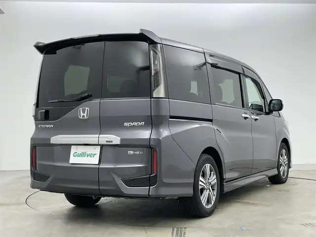 ホンダ ステップワゴン スパーダ eHEV G ホンダS 岡山県 2021(令3)年 4.1万km モダンスティールM 純正９インチナビ　(VXM-217VFNi)/【CD/DVD/USB/SD/フルセグ】/フリップダウンモニター　/両側電動スライド　/レーダークルーズコントロール　/ビルトインＥＴＣ２．０　/ＬＥＤヘッドライト　/バックカメラ　/ドライブレコーダー　/オートハイビーム　/フォグランプ/禁煙車/オートブレーキホールド/純正フロアマット/純正アルミ/アイドリングストップ