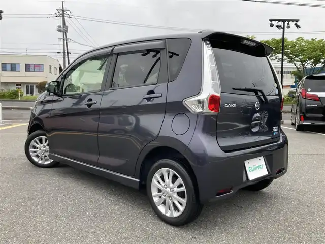 日産 デイズ ハイウェイスターX 鳥取県 2015(平27)年 6.5万km プレミアムパープルP 純正ナビ/フルセグ/CD/BT（ハンズフリー）/バックカメラ/前後ドライブレコーダー/リアルーフスポイラー/衝突被害軽減システム/HIDヘットライト/純正14インチアルミホイール/プッシュエンジンスタート/アイドリングストップ/スマートキー/純正フロアマット/ドアバイザー