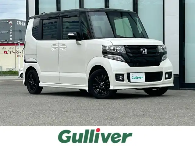 ホンダ Ｎ ＢＯＸ カスタム SSパッケージ 大阪府 2017(平29)年 4.5万km プレミアムホワイトパールⅡ 純正ナビ/   フルセグTV/CD/DVD/Bluetooth/バックモニター/前席シートヒーター/両側パワースライドドア/アイドリングストップ/ステアリングスイッチ/純正フロアマット/ワンオーナー/プッシュスタート/スマートキー/ＥＴＣ/ＬＥＤライト/禁煙車
