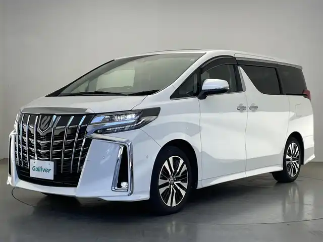 トヨタ アルファード S Cパッケージ 愛知県 2022(令4)年 3.8万km ホワイトパールクリスタルシャイン メーカーナビ　フルセグＴメーカーナビ　フルセグＴＶ　ツインムーンルーフ　後席モニター　ＪＢＬサウンド　パーキングアシスト　全方位カメラ　デジタルインナーミラー　ＡＣ１００Ｖ　衝突軽減　追従クルコン　黒革　USB　シートヒーター　エアシート　ハンドルヒーター　ＢＳＭ　両側パワスラ　トヨタセーフティセンス　三眼ＬＥＤオートライト　フォグランプ　コーナーセンサー　オットマン　前後ドラレコ　禁煙車