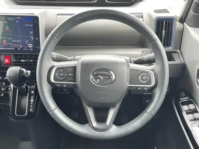 ダイハツ タント カスタム RS セレクション 群馬県 2020(令2)年 2.4万km ブライトシルバーメタリック 純正SDナビ/　AM/FM/BT/DISC/i pod/SD/バックカメラ/スマートアシスト/衝突軽減ブレーキ/レーンキープアシスト/横滑り防止機能/両側パワースライドドア/クルーズコントロール/ドライブレコーダー/ETC/前席シートヒーター/ステアリングスイッチ/LEDヘッドライト/LEDフォグライト/純正フロアマット/ドアバイザー/ハーフレザーシート/取扱説明書/保証書/スペアキー