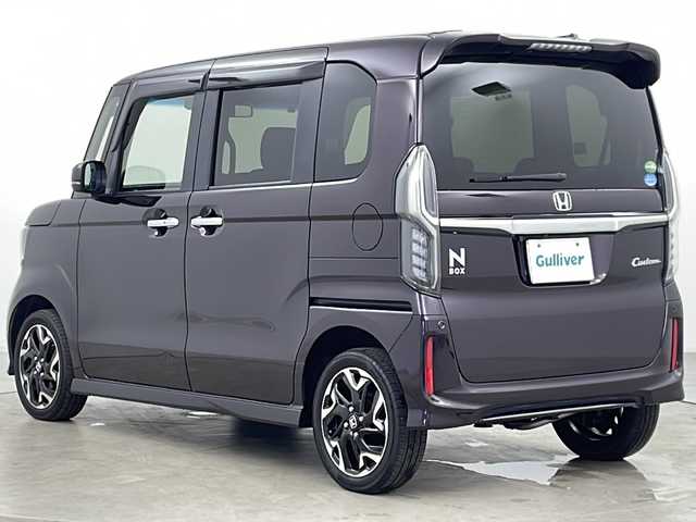 ホンダ Ｎ ＢＯＸ カスタム G EX ホンダセンシング 道央・札幌 2018(平30)年 3.4万km プレミアムベルベットパープル・パール ・社外ナビ&CD&DVD&BT&USB&SD/・両側パワースライドドア/・ホンダセンシング/・レーダークルーズコントロール/・衝突被害軽減ブレーキ/・レーンキープアシスト/・誤発進抑制機能/・先行車発進お知らせ機能/・標識認識機能/・コーナーセンサー/・前席シートヒーター/・ハーフレザーシート/・ビルトインETC/・ステアリングスイッチ/・パドルシフト/・ドアミラーヒーター/・プッシュスタート/・LEDヘッドライト/・オートライト/・スマートキー/・スペアキー/・純正エンジンスターター