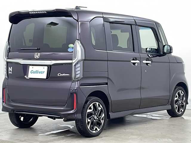 ホンダ Ｎ ＢＯＸ カスタム G EX ホンダセンシング 道央・札幌 2018(平30)年 3.4万km プレミアムベルベットパープル・パール ・社外ナビ&CD&DVD&BT&USB&SD/・両側パワースライドドア/・ホンダセンシング/・レーダークルーズコントロール/・衝突被害軽減ブレーキ/・レーンキープアシスト/・誤発進抑制機能/・先行車発進お知らせ機能/・標識認識機能/・コーナーセンサー/・前席シートヒーター/・ハーフレザーシート/・ビルトインETC/・ステアリングスイッチ/・パドルシフト/・ドアミラーヒーター/・プッシュスタート/・LEDヘッドライト/・オートライト/・スマートキー/・スペアキー/・純正エンジンスターター