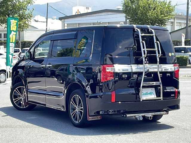 三菱 デリカＤ：５ アーバンギア G パワーパッケージ 長野県 2019(令1)年 4.3万km ダイヤモンドブラックマイカ ４WD/JAOSはしご/ヒッチメンバー/社外メモリーナビ/（MDV-D7068TW）/ワンセグTV（走行中可）/バックカメラ/BluetoothAudio/純正１８インチアルミホイール/クルーズコントロール（追従可）/両側パワースライドドア/前席シートヒーター/アイドリングストップ/レーン逸脱警報/LEDヘッドライト/ウインカーミラー/電動リアゲート/メッキミラー/パドルシフト/パワーシート/スマートキー/衝突軽減/ETC