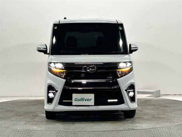 ダイハツ タント カスタム RS 大阪府 2021(令3)年 2.7万km シャイニングホワイトパール 純正ナビ/フルセグTV/Bluetooth接続/ビルトインETC/バックカメラ/両側パワースライドドア/プッシュスタート/スマートキー×２/シートヒーター/ハーフレザーシート/LEDヘッドライト/オートライト/レーダークルーズコントロール/衝突軽減/アイドリングストップ