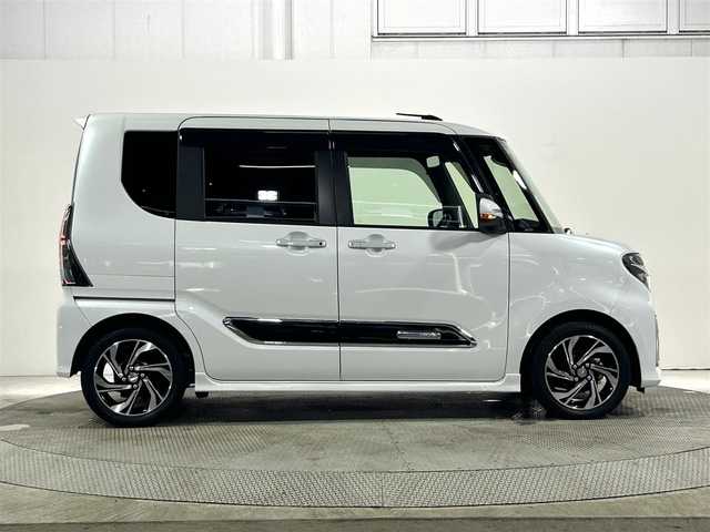 ダイハツ タント カスタム RS 大阪府 2021(令3)年 2.7万km シャイニングホワイトパール 純正ナビ/フルセグTV/Bluetooth接続/ビルトインETC/バックカメラ/両側パワースライドドア/プッシュスタート/スマートキー×２/シートヒーター/ハーフレザーシート/LEDヘッドライト/オートライト/レーダークルーズコントロール/衝突軽減/アイドリングストップ