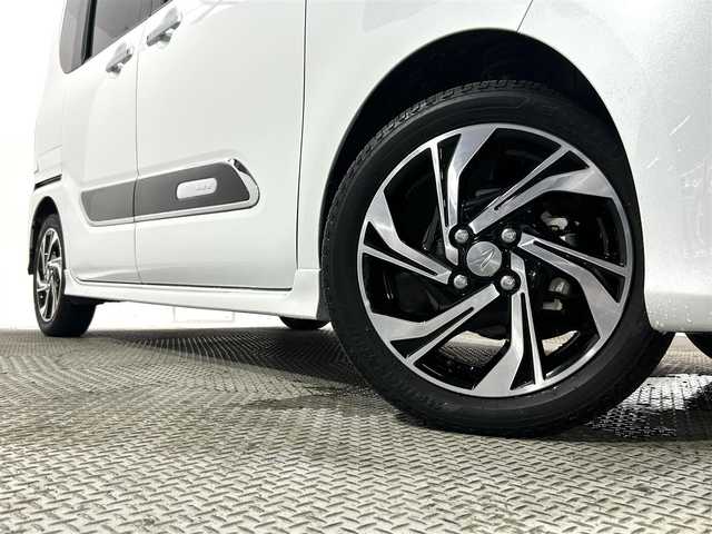 ダイハツ タント カスタム RS 大阪府 2021(令3)年 2.7万km シャイニングホワイトパール 純正ナビ/フルセグTV/Bluetooth接続/ビルトインETC/バックカメラ/両側パワースライドドア/プッシュスタート/スマートキー×２/シートヒーター/ハーフレザーシート/LEDヘッドライト/オートライト/レーダークルーズコントロール/衝突軽減/アイドリングストップ