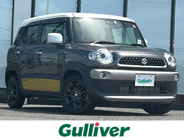 スズキ クロスビー HYBRID MZ 山形県 2018(平30)年 1.9万km ミネラルグレーメタリック 3トーンコーディネート ４WD/デュアルセンサーブレーキサポート/社外SDナビ/（AM/FM/CD/BT）/インタークーラーターボ/クルーズコントロール/パドルシフト/ステアリングスイッチ/ETC/バックカメラ/ドライブレコーダー/シートヒーター/純正フロアマット/純正AW/コーナーセンサー/レーンキープアシスト/オートマチックハイビーム/電動格納ミラー