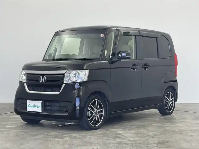 ホンダ Ｎ ＢＯＸ G L ターボ ホンダセンシング 群馬県 2018(平30)年 7.1万km クリスタルブラックパール 純正7インチナビ（VXM-195VFi）/AM/FM/CD/DVD/BT/ワンセグTV/バックカメラ/両側パワースライドドア/ビルトインETC/純正前後ドライブレコーダー/アダプティブクルーズコントロール/衝突軽減ブレーキ/路外逸脱抑制機能/ハイビームアシスト/LEDヘッドライト/パドルシフト/革巻きステアリング/ステアリングリモコン/スマートキー/プッシュスタート