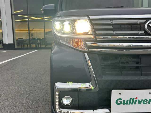 ダイハツ タント カスタム RS トップED SA Ⅲ 愛媛県 2018(平30)年 8万km メテオライトグレーイリュージョナルP ETC/前後ドライブレコーダー/ディーラーOP純正ナビ/BT/AM・FM/DVD/CD/フルセグ/両側パワースライドドア/LEDヘッドライト/オートマチックハイビーム/フォグランプ/ベンチシート