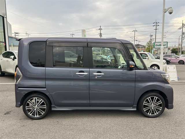 ダイハツ タント カスタム RS トップED SA Ⅲ 愛媛県 2018(平30)年 8万km メテオライトグレーイリュージョナルP ETC/前後ドライブレコーダー/ディーラーOP純正ナビ/BT/AM・FM/DVD/CD/フルセグ/両側パワースライドドア/LEDヘッドライト/オートマチックハイビーム/フォグランプ/ベンチシート