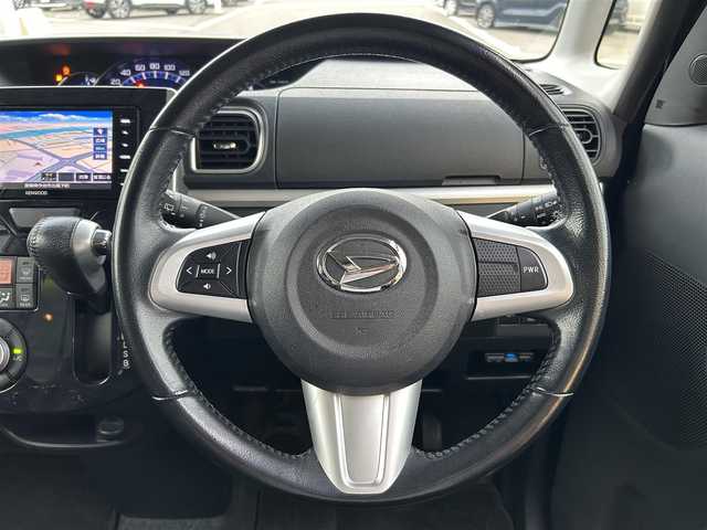 ダイハツ タント カスタム RS トップED SA Ⅲ 愛媛県 2018(平30)年 8万km メテオライトグレーイリュージョナルP ETC/前後ドライブレコーダー/ディーラーOP純正ナビ/BT/AM・FM/DVD/CD/フルセグ/両側パワースライドドア/LEDヘッドライト/オートマチックハイビーム/フォグランプ/ベンチシート