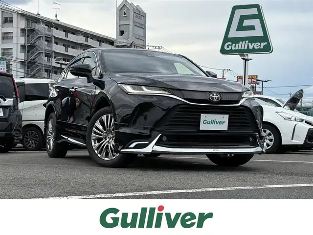 トヨタ ハリアー G 大分県 2020(令2)年 7.4万km ブラック ・純正ナビ(USB/AUX/BT/Miracast)/・フルセグテレビ/・バックモニター/・モデリスタエアロ/・プリクラッシュセーフティ/・コーナーセンサー/・ETC2.0/・ドライブレコーダー/・デジタルインナーミラー/・オートハイビーム/・運転席パワーシート/・ブレーキホールド/・MTモード付きAT/・電動リアゲート/・スマートキー