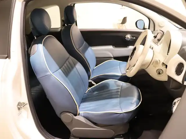 フィアット ５００ ツインエア ポップ 静岡県 2016(平28)年 4.7万km 白 純正オーディオ　/Ｂｌｕｅｔｏｏｔｈ　/社外１４ＡＷ（ＣＲＡＺＹ・ＫＥＮ，Ｓ・ＣＡＲ・ＣＬＵＢ）　/ＥＴＣ　/革調シートカバー　/社外シフトレバー　/リモコンキー　/純正フロアマット /ハロゲンライト