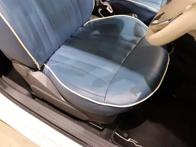 フィアット ５００ ツインエア ポップ 静岡県 2016(平28)年 4.7万km 白 純正オーディオ　/Ｂｌｕｅｔｏｏｔｈ　/社外１４ＡＷ（ＣＲＡＺＹ・ＫＥＮ，Ｓ・ＣＡＲ・ＣＬＵＢ）　/ＥＴＣ　/革調シートカバー　/社外シフトレバー　/リモコンキー　/純正フロアマット /ハロゲンライト