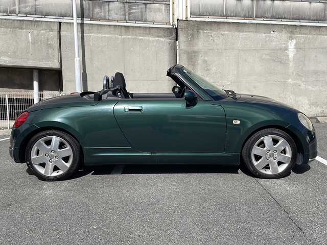 ダイハツ コペン アクティブトップ 愛知県 2011(平23)年 10.4万km ダークグリーンマイカ 電動オープン/社外ディスプレイオーディオ（ATOTO)/前席シートヒーター/純正15インチアルミホイール/ETC/フォグランプ/純正フロアマット/保証書/スペアキー