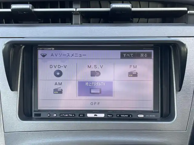 トヨタ プリウス G 青森県 2012(平24)年 5.9万km ホワイトパールクリスタルシャイン ワンオーナー/寒冷地仕様/フォグランプ/社外メモリナビ/・フルセグTV/AM/FM/CD/DVD/D席パワーシート/純正フロアマット/社外Fバンパー(純正積込)/社外マフラー(純正積込)/社外シフトノブ(純正積込)/ETC/クルーズコントロール/横滑り防止機能/オートライト/センターコンソール/社外15AW冬タイヤ積込有/スペアキー/保証書/取扱説明書