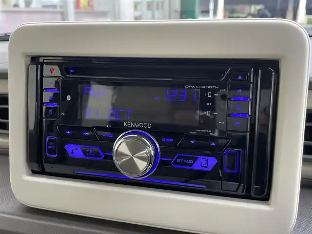 スズキ ラパン G 埼玉県 2021(令3)年 4.3万km フレンチミントPM /社外CD/Bluetooth/AUX/USB//シートヒーター//スマートキーx2//衝突軽減ブレーキ//車線逸脱警報//Wエアバッグ//ABS//横滑り防止装置//バックソナー//アイドリングSTOP//オートライト//プライバシーガラス//ドアバイザー//社外アルミホイール//新車時保証書//取扱説明書