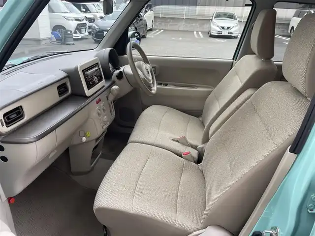 スズキ ラパン G 埼玉県 2021(令3)年 4.3万km フレンチミントPM /社外CD/Bluetooth/AUX/USB//シートヒーター//スマートキーx2//衝突軽減ブレーキ//車線逸脱警報//Wエアバッグ//ABS//横滑り防止装置//バックソナー//アイドリングSTOP//オートライト//プライバシーガラス//ドアバイザー//社外アルミホイール//新車時保証書//取扱説明書