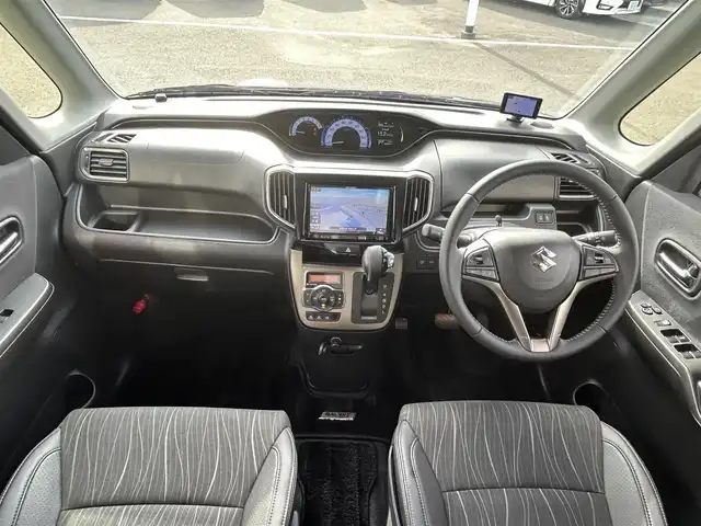 スズキ ソリオ バンディット Fリミテッド 和歌山県 2017(平29)年 3.5万km オフブルーM 社外8インチナビ（AVIC－RL90D）/バックカメラ/フルセグTV/衝突軽減ブレーキ/クルーズコントロール/レーンキープアシスト/オートライト/両側パワスラ/ビルトインETC/シートヒーター/レーダー探知機/LEDヘッドライト/フォグランプ/後席サンシェード