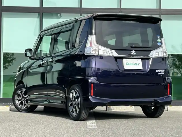 スズキ ソリオ バンディット Fリミテッド 和歌山県 2017(平29)年 3.5万km オフブルーM 社外8インチナビ（AVIC－RL90D）/バックカメラ/フルセグTV/衝突軽減ブレーキ/クルーズコントロール/レーンキープアシスト/オートライト/両側パワスラ/ビルトインETC/シートヒーター/レーダー探知機/LEDヘッドライト/フォグランプ/後席サンシェード