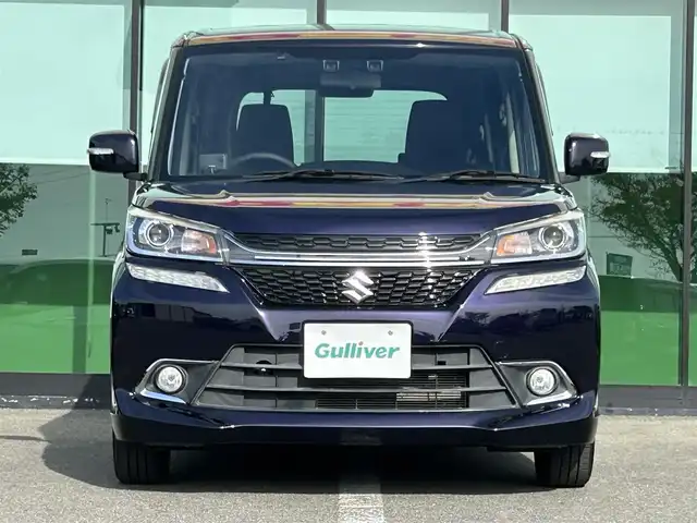 スズキ ソリオ バンディット Fリミテッド 和歌山県 2017(平29)年 3.5万km オフブルーM 社外8インチナビ（AVIC－RL90D）/バックカメラ/フルセグTV/衝突軽減ブレーキ/クルーズコントロール/レーンキープアシスト/オートライト/両側パワスラ/ビルトインETC/シートヒーター/レーダー探知機/LEDヘッドライト/フォグランプ/後席サンシェード