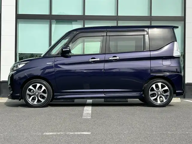 スズキ ソリオ バンディット Fリミテッド 和歌山県 2017(平29)年 3.5万km オフブルーM 社外8インチナビ（AVIC－RL90D）/バックカメラ/フルセグTV/衝突軽減ブレーキ/クルーズコントロール/レーンキープアシスト/オートライト/両側パワスラ/ビルトインETC/シートヒーター/レーダー探知機/LEDヘッドライト/フォグランプ/後席サンシェード