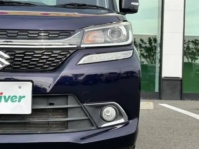 スズキ ソリオ バンディット Fリミテッド 和歌山県 2017(平29)年 3.5万km オフブルーM 社外8インチナビ（AVIC－RL90D）/バックカメラ/フルセグTV/衝突軽減ブレーキ/クルーズコントロール/レーンキープアシスト/オートライト/両側パワスラ/ビルトインETC/シートヒーター/レーダー探知機/LEDヘッドライト/フォグランプ/後席サンシェード