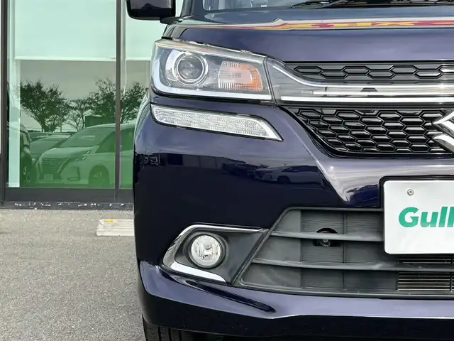 スズキ ソリオ バンディット Fリミテッド 和歌山県 2017(平29)年 3.5万km オフブルーM 社外8インチナビ（AVIC－RL90D）/バックカメラ/フルセグTV/衝突軽減ブレーキ/クルーズコントロール/レーンキープアシスト/オートライト/両側パワスラ/ビルトインETC/シートヒーター/レーダー探知機/LEDヘッドライト/フォグランプ/後席サンシェード