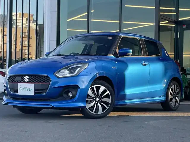 スズキ スイフト HYBRID RS 東京都 2017(平29)年 2.6万km スピーディーブルーM ワンオーナー/ダイヤトーンナビ/フルセグテレビ/ETC/DVD/CD/バックカメラ/LEDヘッドライト/セーフティパッケージ/シートヒーター/純正アルミホイール/デュアルセンサーブレーキサポート/スマートキー/スペアキー/純正フロアマット/レーダークルーズコントロール