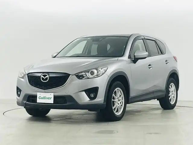 マツダ ＣＸ－５ XD 福島県 2014(平26)年 5.1万km アルミニウムメタリック ４ＷＤ　/ＳＤナビゲーション　/衝突被害軽減システム　/クルーズコントロール　/ＴＣＳ　/ＥＴＣ　/ステアリングスイッチ　/革巻きステアリング　/チルトステアリング　/サイドカメラ　/プッシュスタート　/・スマートキー/・スペアキー/オートライト/・フォグライト/レベライザー