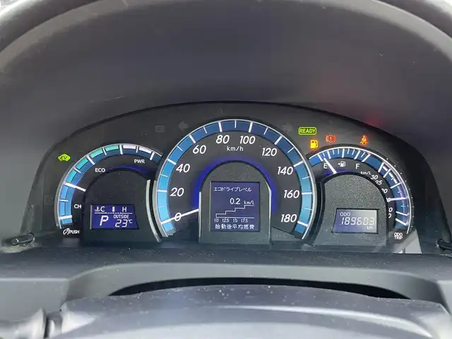 トヨタ カムリ ハイブリット Gパッケージ 山梨県 2012(平24)年 19万km ホワイトパールクリスタルシャイン ワンオーナー/純正SDナビ(NHZD-W63G)/Bluetooth接続/フルセグTV/ETC/運転席パワーシート/クルーズコントロール/ステアリングスイッチ/社外17インチアルミホイール/スペアキー１本/フォグランプ/取扱説明書/保証書