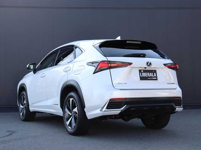 レクサス ＮＸ 300h バージョンL 静岡県 2019(平31)年 4.5万km ソニッククォーツ 赤革/純正ナビ/フルセグTV/サンルーフ/360°カメラ/HUD/ACC/BSM/LKA/衝突軽減ブレーキ/全席シートヒーター/前席ベンチレーション/パドルシフト